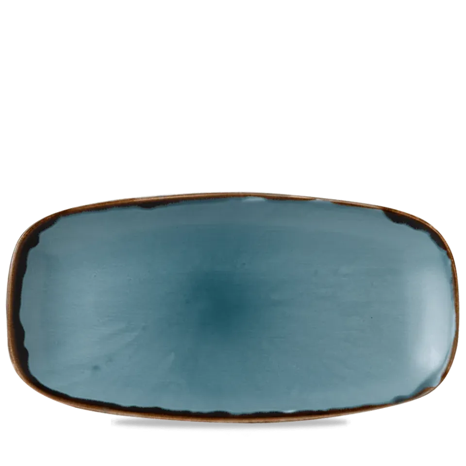 Showbar Harvest Blue Piatto Oblungo 35,5x18,9cm 6 Pezzi