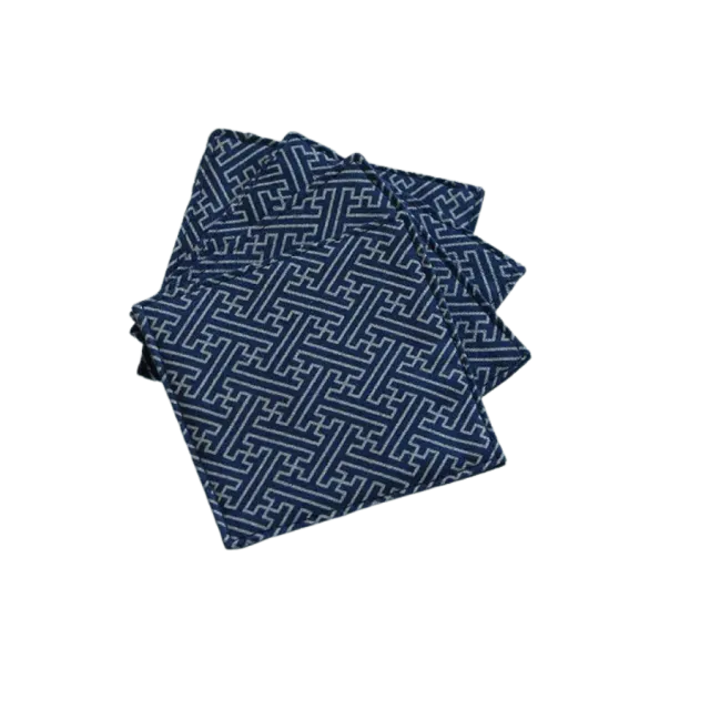 Cocktail Ceremony sottobicchiere stoffa blu floreale 9x9 cm