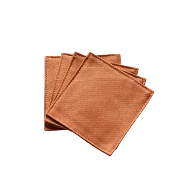 Cocktail Ceremony sottobicchiere stoffa arancione 9x9 cm