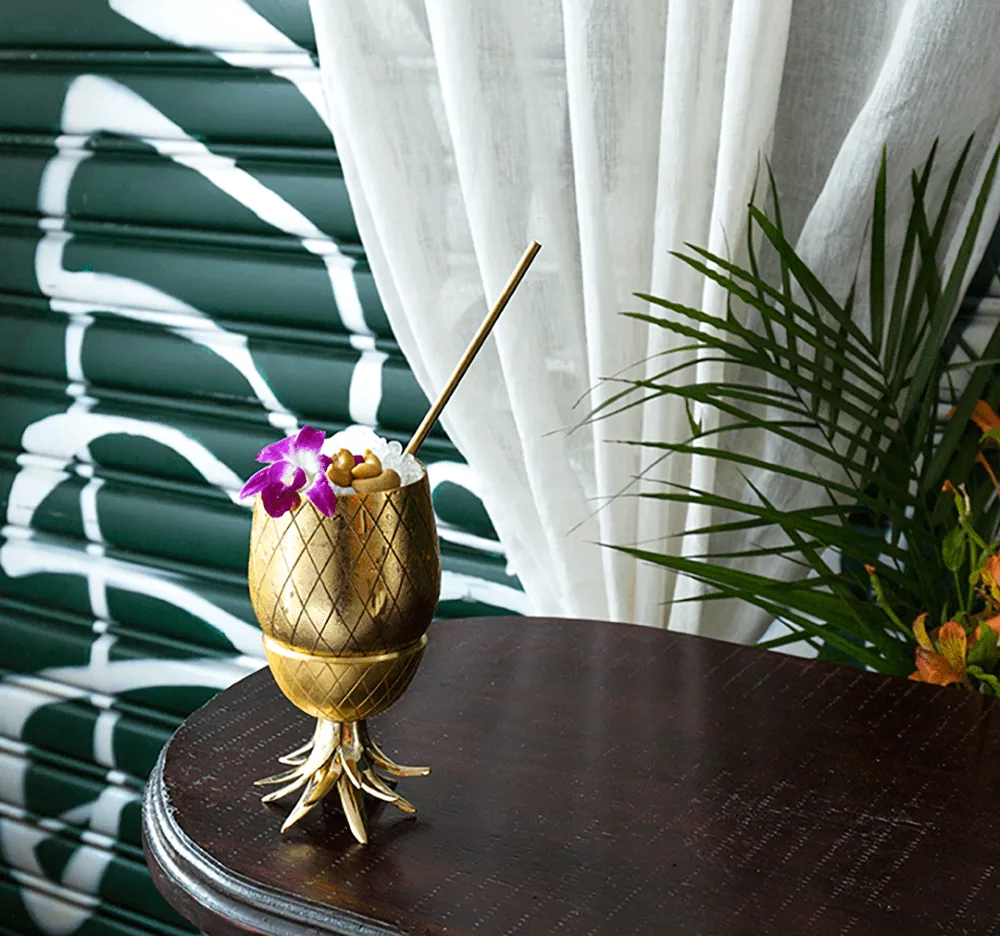 Showbar Pineapple Tumbler Bicchiere Oro 12 oz 2 Pezzi