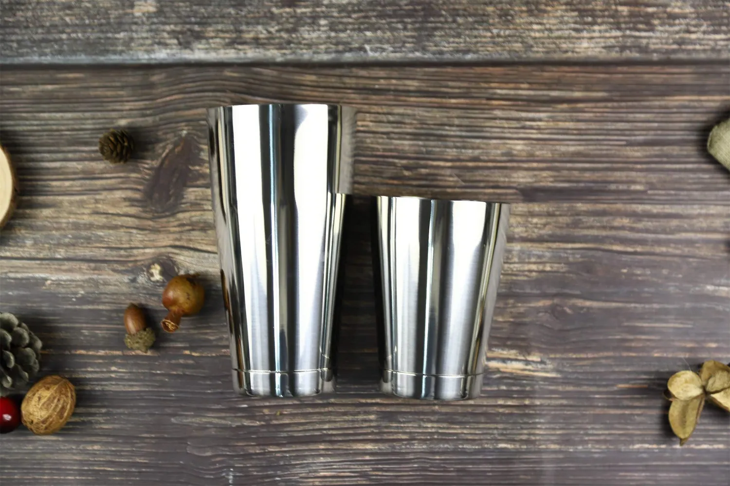 Sky Fish Boston Shaker Set Cocktail 8 Pezzi Nero Acciaio Inox
