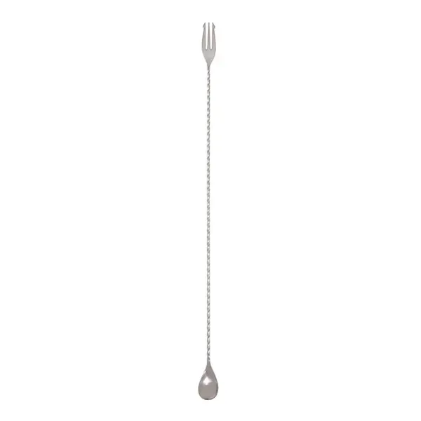 Showbar Lorraine Mirror Trident cucchiaio bar 45 cm argento acciaio