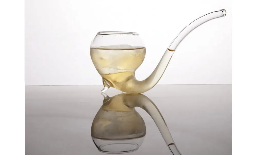 Showbar Sherlock Pipa bicchiere vetro 150 ml pipa curva