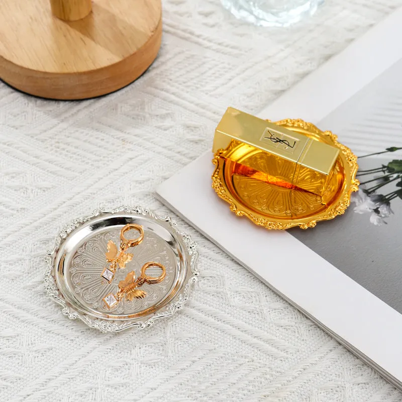 Cocktail Ceremony Sottobicchieri Metallo Vintage Argento 6 Pezzi Foglia