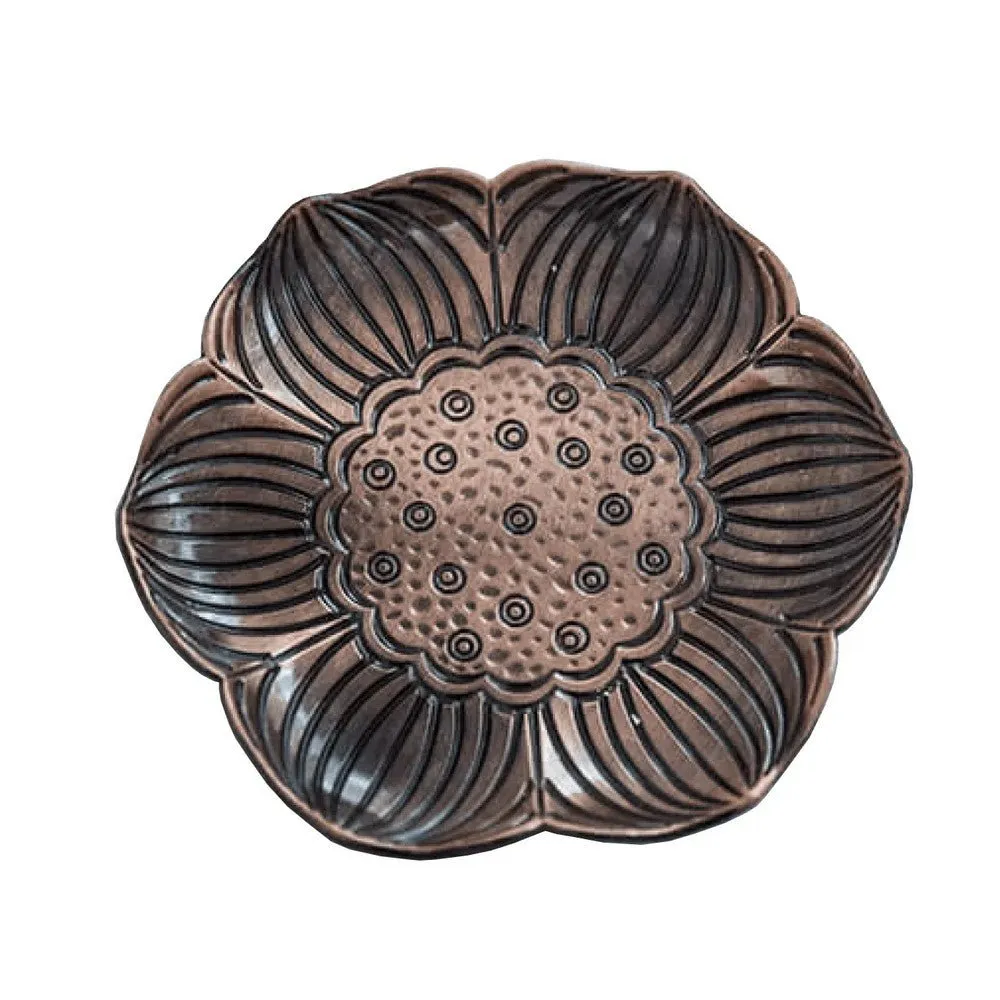 Cocktail Ceremony Flower sottobicchieri metallo bronzo set 6 pz