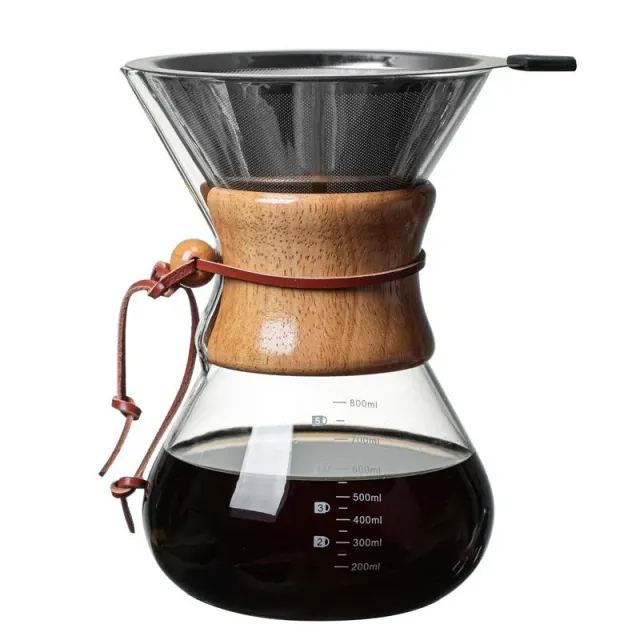 Cocktail Ceremony V60 dripper caffè vetro 600 ml con filtro