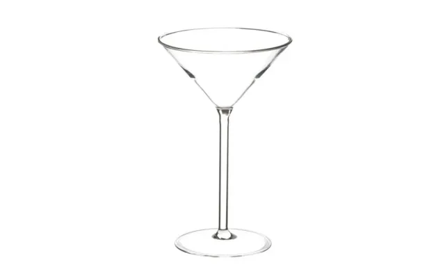 Showbar Coppa Martini Bicchiere Vetro 100 ml 2 Pezzi
