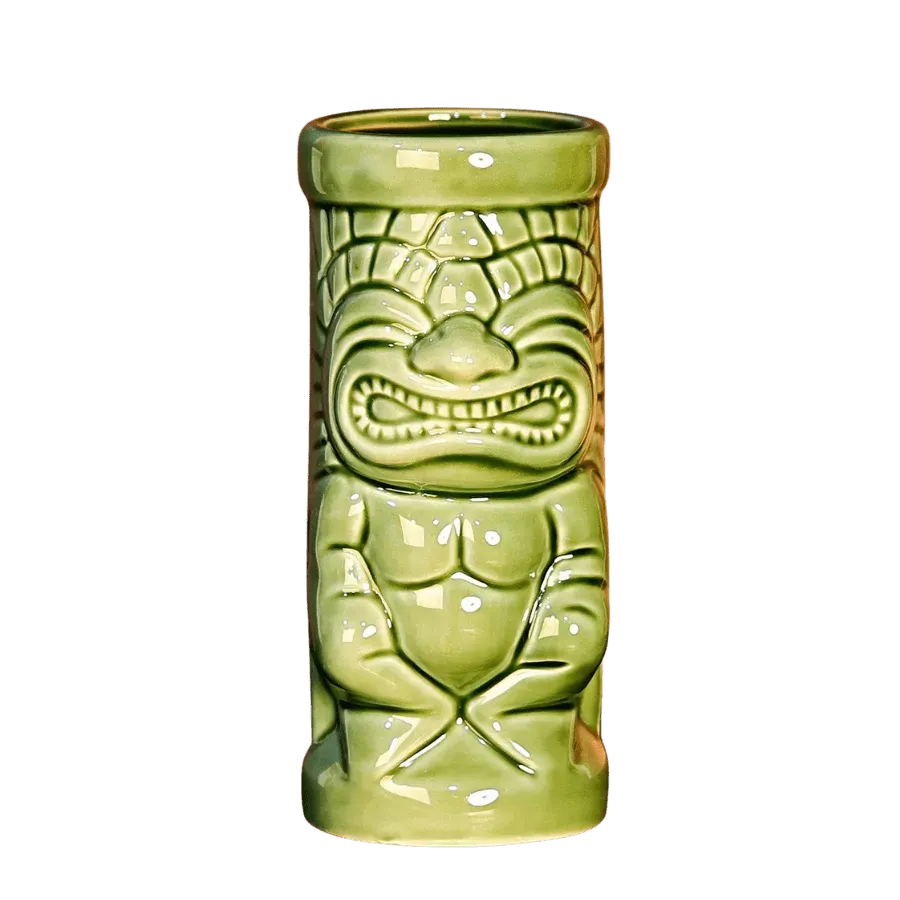 Cocktail Ceremony War God Green tiki mug 450ml ceramica
