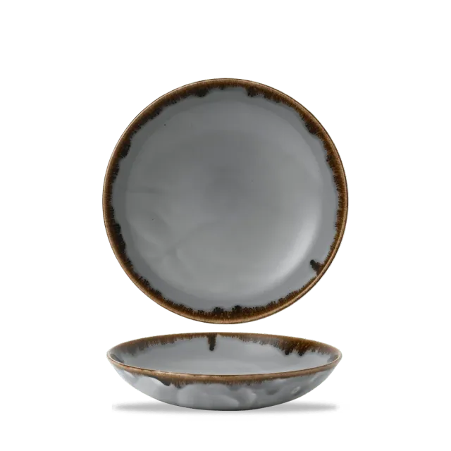 Churchill Harvest Coupe Bowl 24,8 cm Grey 6 pezzi