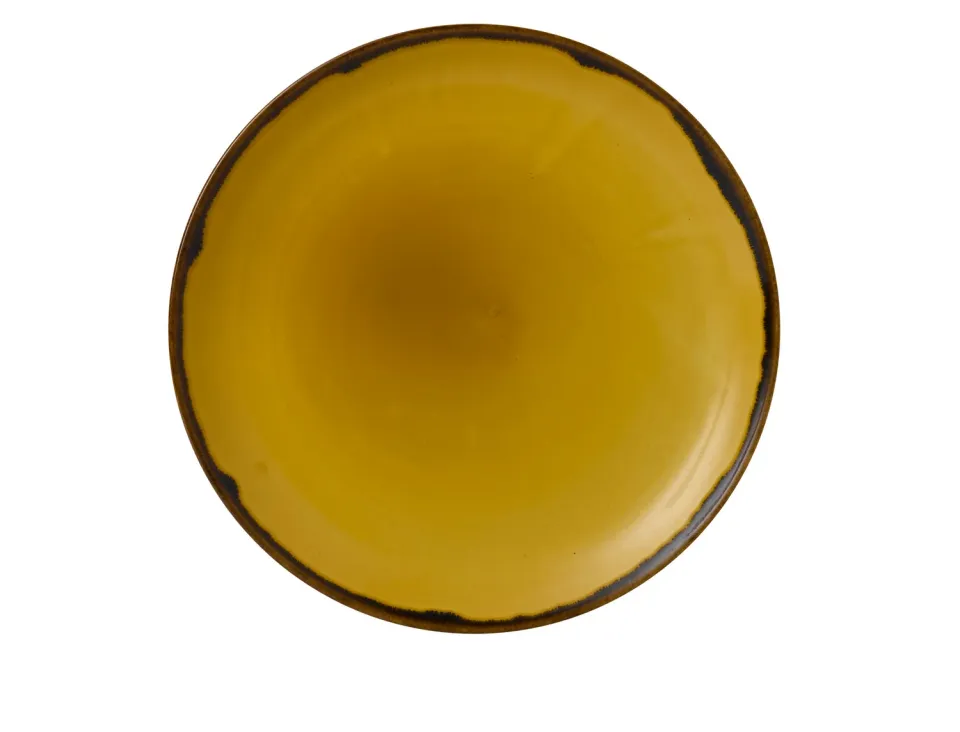 Showbar Harvest Mustard piatto coupe 26 cm 6 pezzi senape