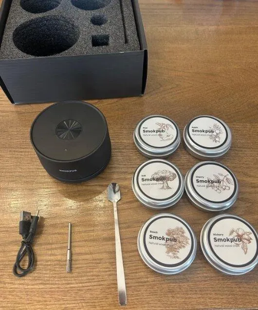 Smokepub Affumicatore Cocktail Elettrico 2 Pezzi