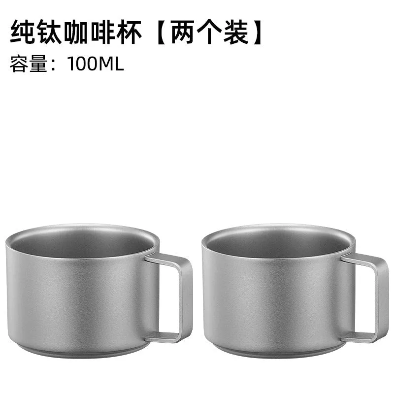 Cocktail Ceremony Double Layer tazza titanio 100 ml doppia parete