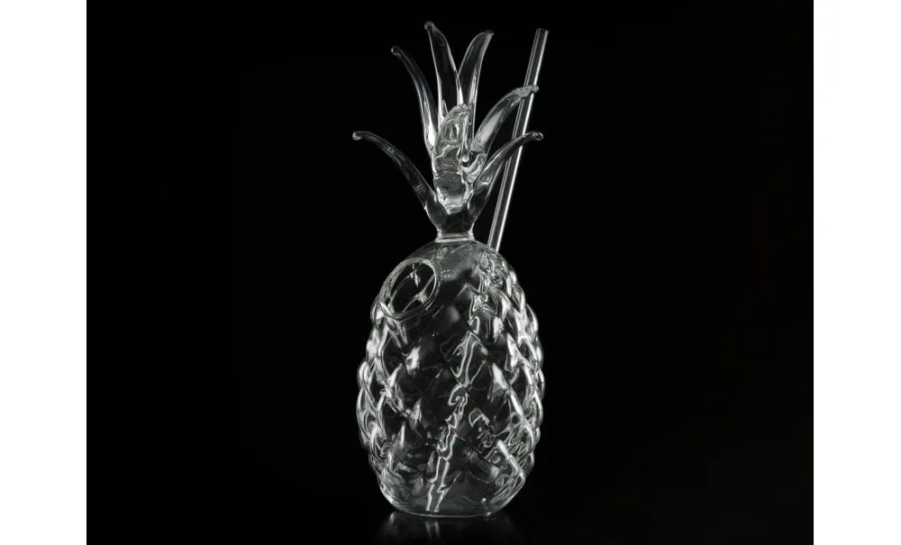 Showbar Ananas bicchiere tiki vetro 300ml h 23cm