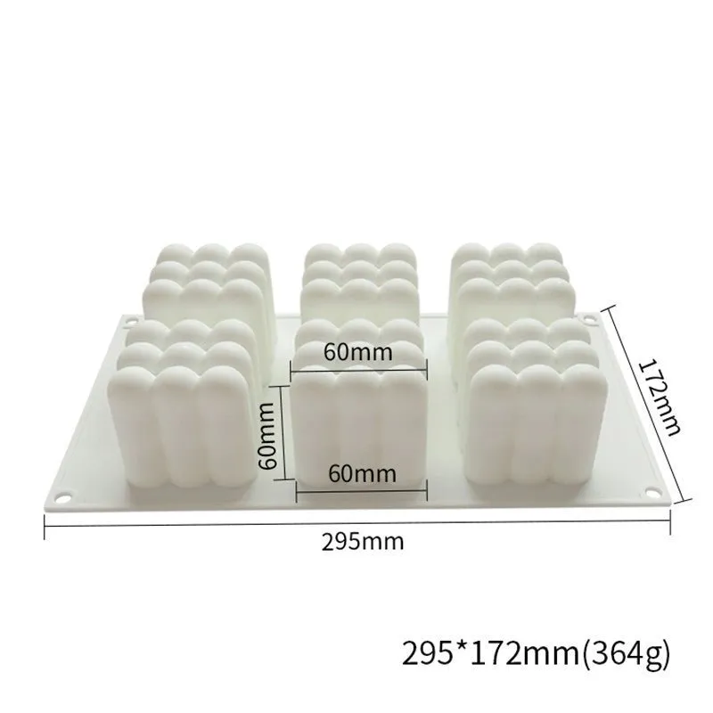 Cocktail Ceremony Rubik's Cube stampo silicone 6 sfere novelty