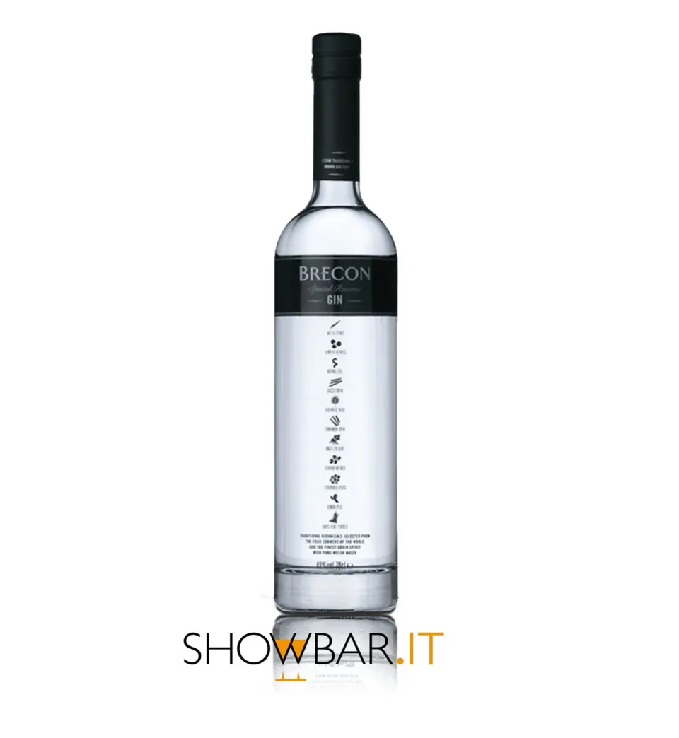 Brecon Special Reserve gin gallese 70 cl botaniche