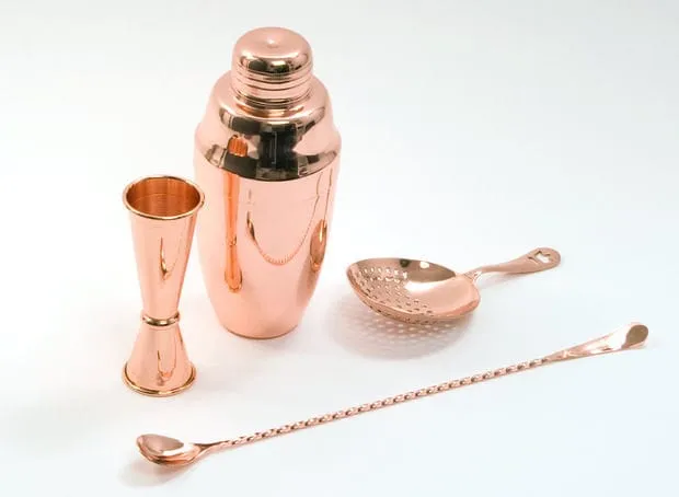 Showbar Lorraine Copper Cobbler shaker 500 ml rame acciaio