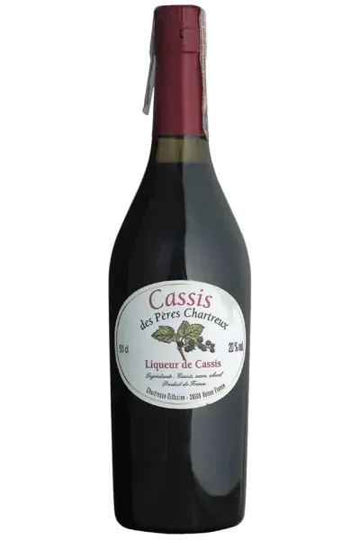 Chartreuse Cassis liquore ribes nero bottiglia