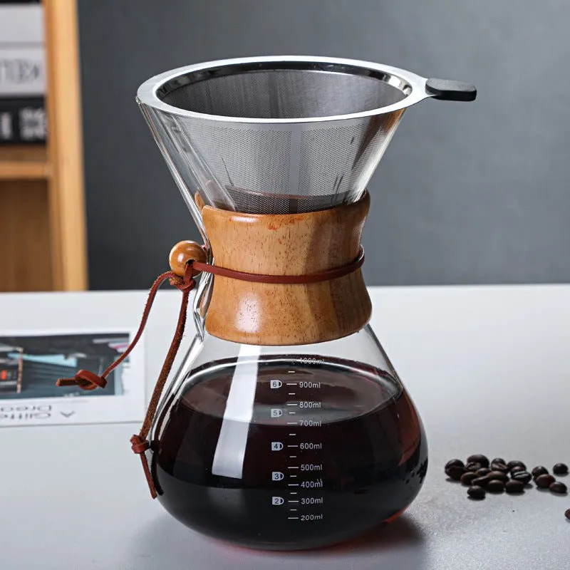 Cocktail Ceremony V60 dripper caffè vetro 600 ml con filtro