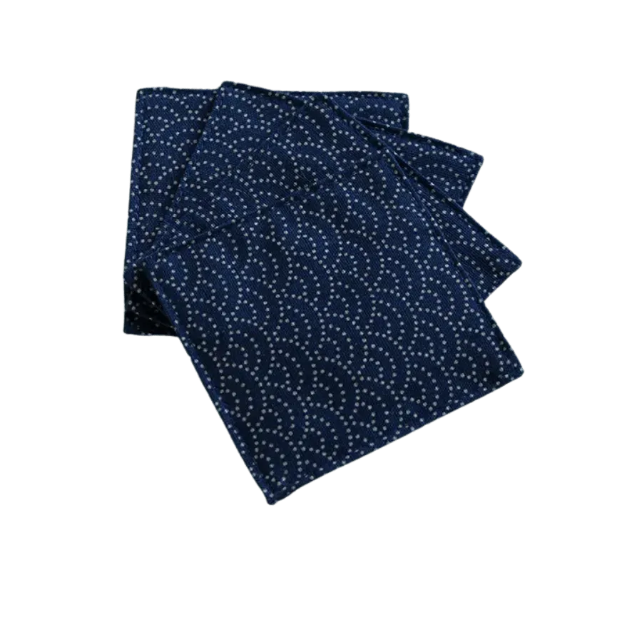 Cocktail Ceremony Navy Blue Sottobicchiere Tessuto 9x9 cm
