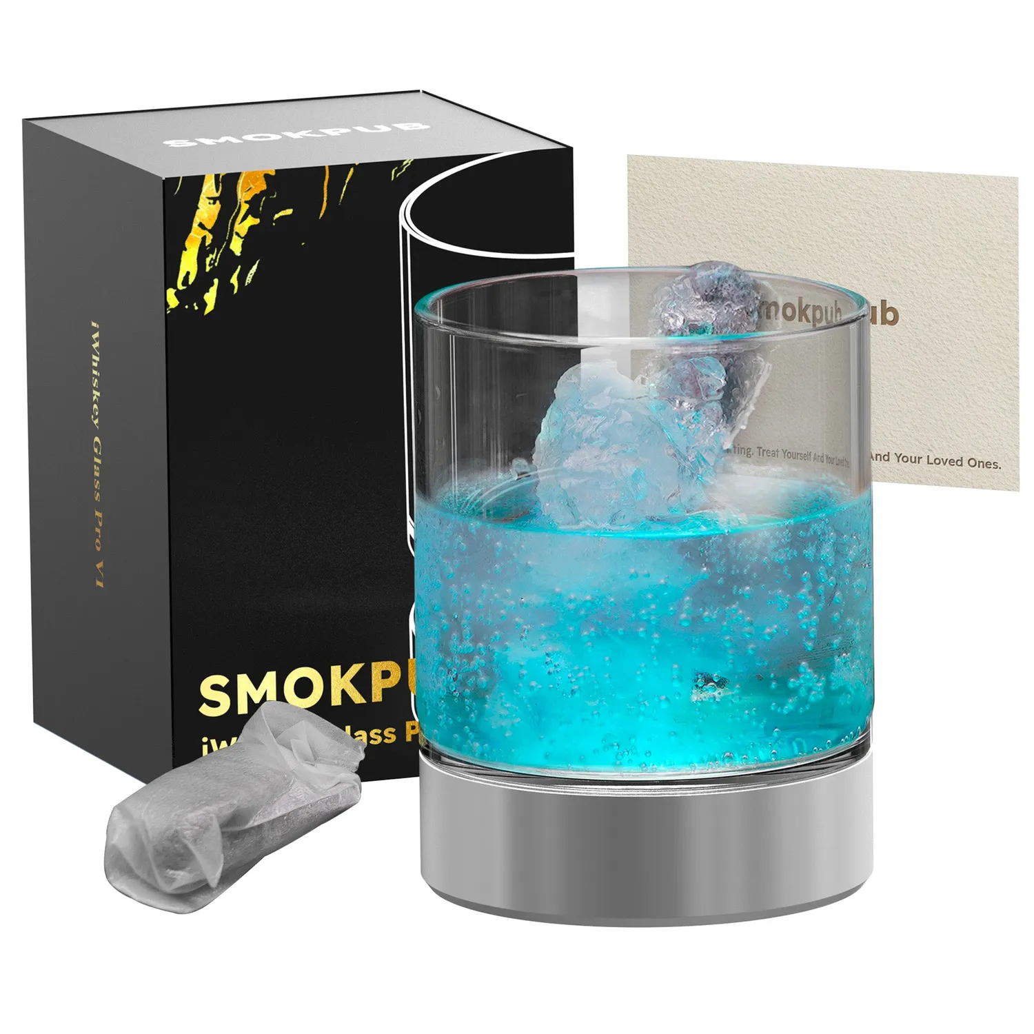 Smokepub Smoker bicchiere whiskey raffreddante bundle