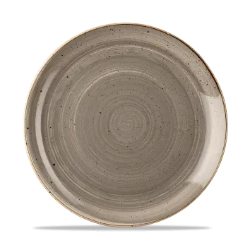 Churchill Stonecast piatto piano 26 cm grigio 6 pezzi