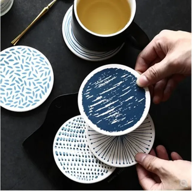 Cocktail Ceremony sottobicchieri ceramica tondi 6 pezzi