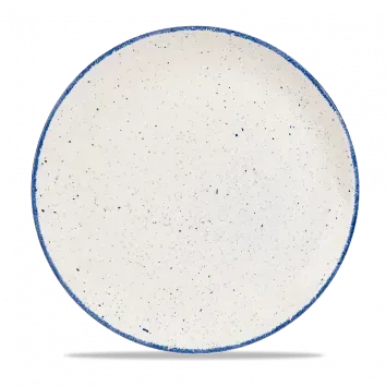 Showbar Stonecast Hints Indigo Blue piatto piano 28,8 cm 6 pezzi puntinato
