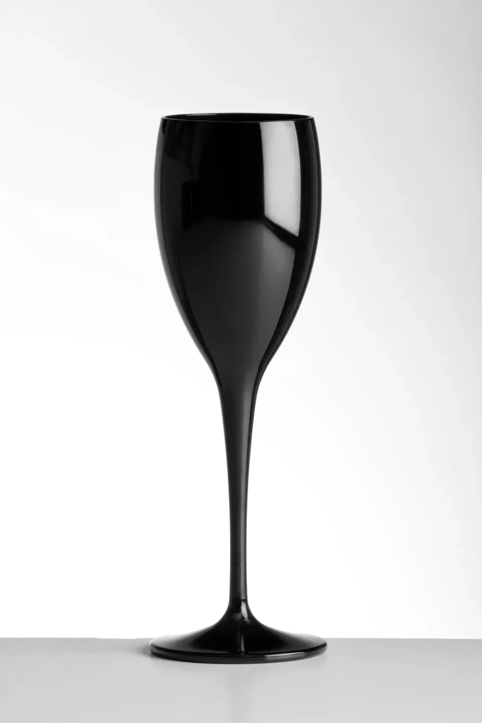 Showbar Flute champagne 17 cl calice policarbonato nero 24 pezzi