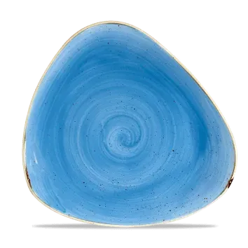 Showbar Stonecast Blu Puntinato Piatto Triangolare 26,5 cm 6 Pezzi