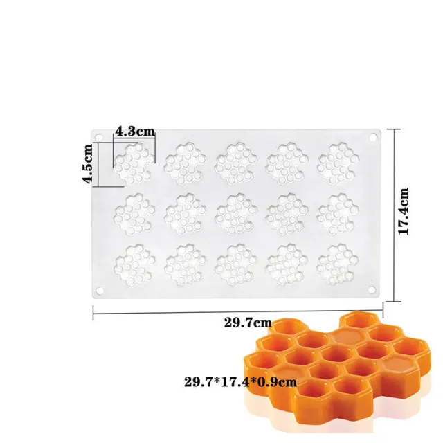 Cocktail Ceremony Honeycomb stampo silicone alveare 15