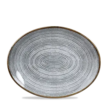 Studio Prints Grigio vassoio ovale 31,7 cm 6 pezzi