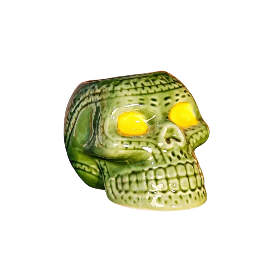 Cocktail Ceremony Deep Sea Skull tiki mug ceramica 400 ml verde