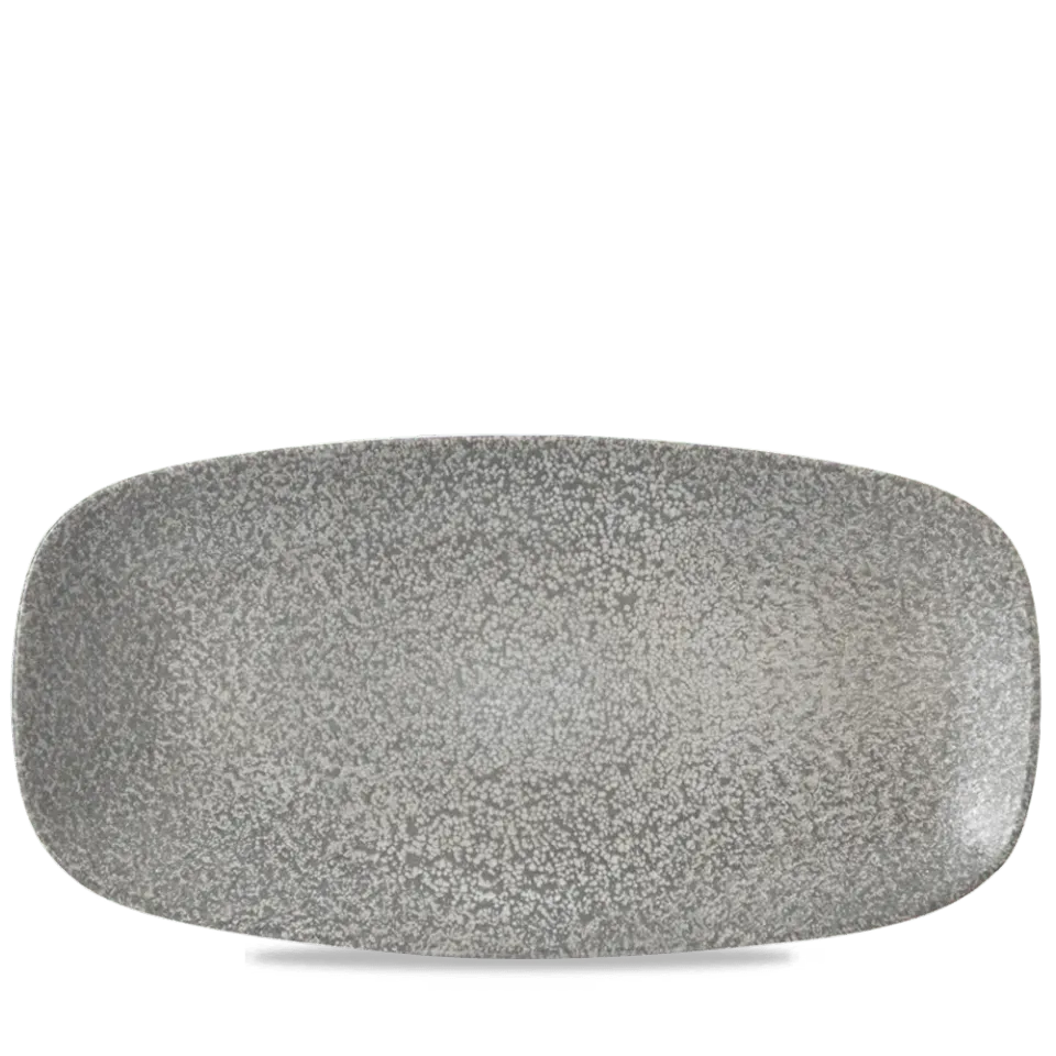 Dudson Evo Origins piatto oblungo 35,5 cm grigio 6 pezzi