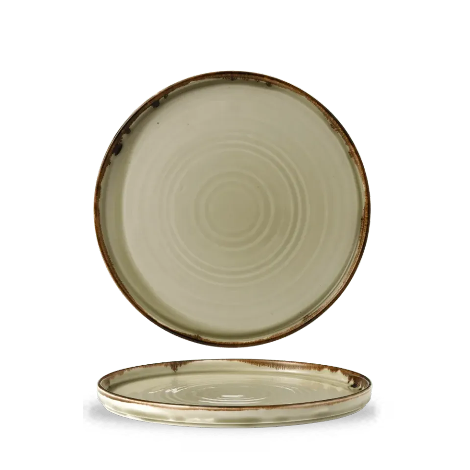 Showbar Harvest Linen Walled Plate piatto 26cm 6 pezzi vitrified