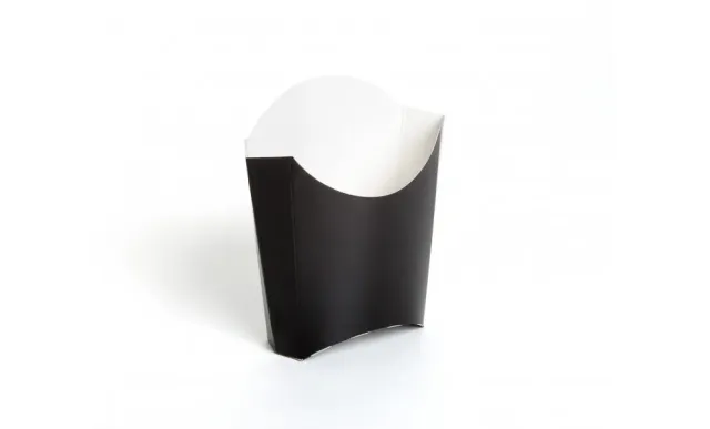 Showbar contenitore per fritti nero 11x7x5 cm 100 pezzi