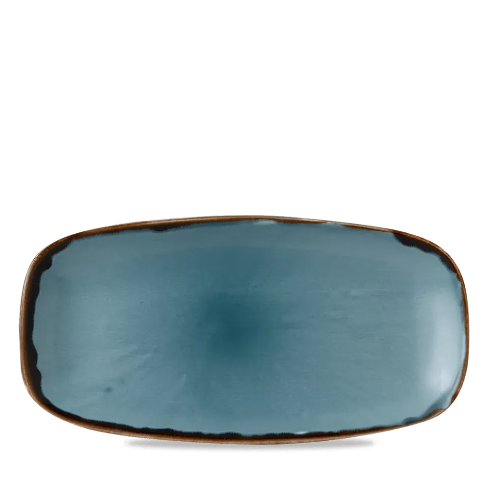 Churchill Harvest Blue Piatto Oblungo 29,8x15,3 cm 6 pz