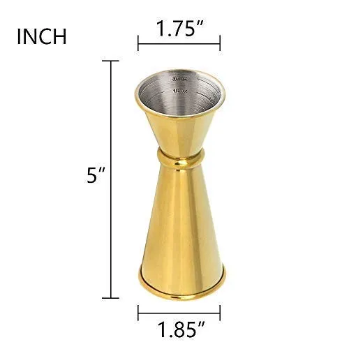 Sky Fish Vking Golden Jigger Misurino Cocktail Oro Acciaio