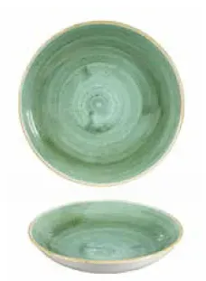 Showbar Stonecast Samphire Verde piatto fondo 24,8 cm 6 pezzi