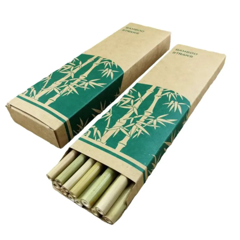Cocktail Ceremony Bamboo Cannucce Bambù 20 Pezzi 230 mm Verdi