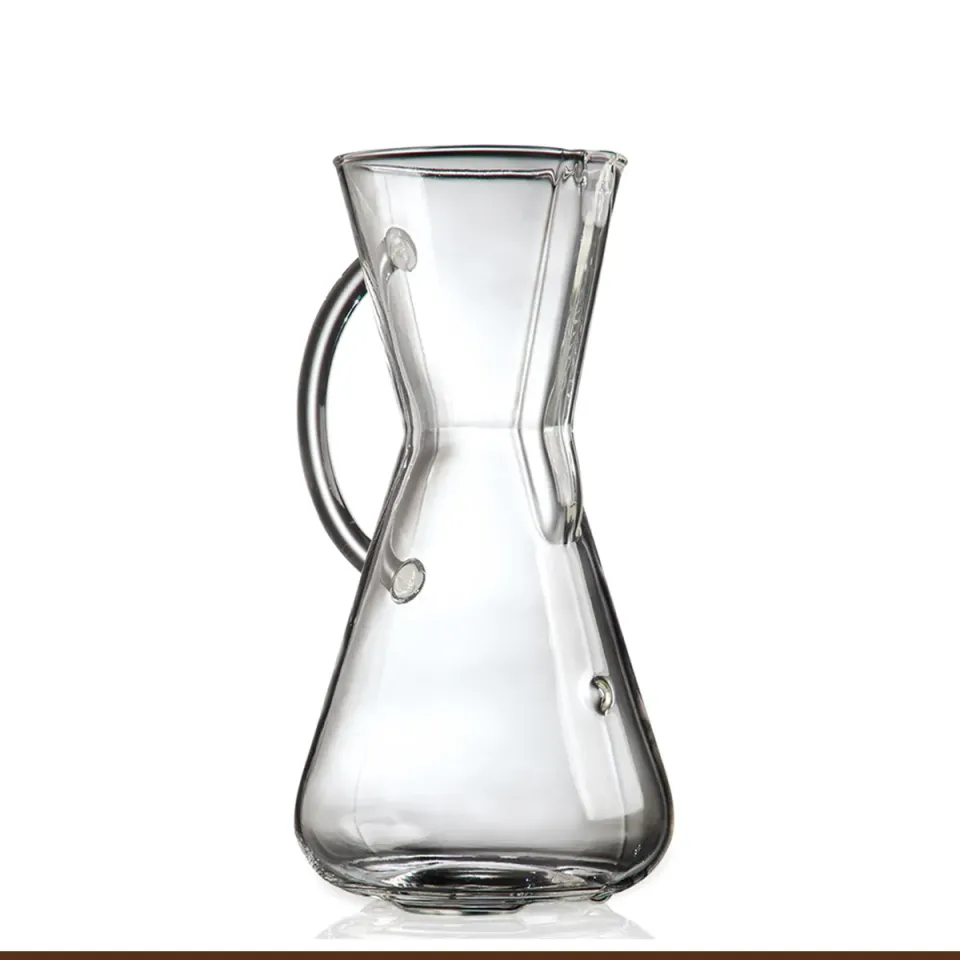 Chemex con Manico caffettiera vetro 3 tazze filtro