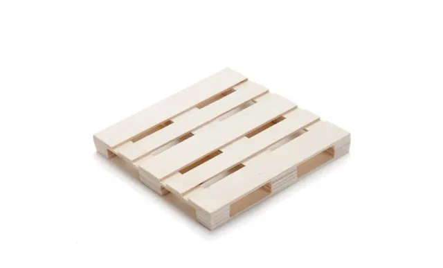Showbar Mini Pallet vassoio legno 12x12 cm 5 pezzi