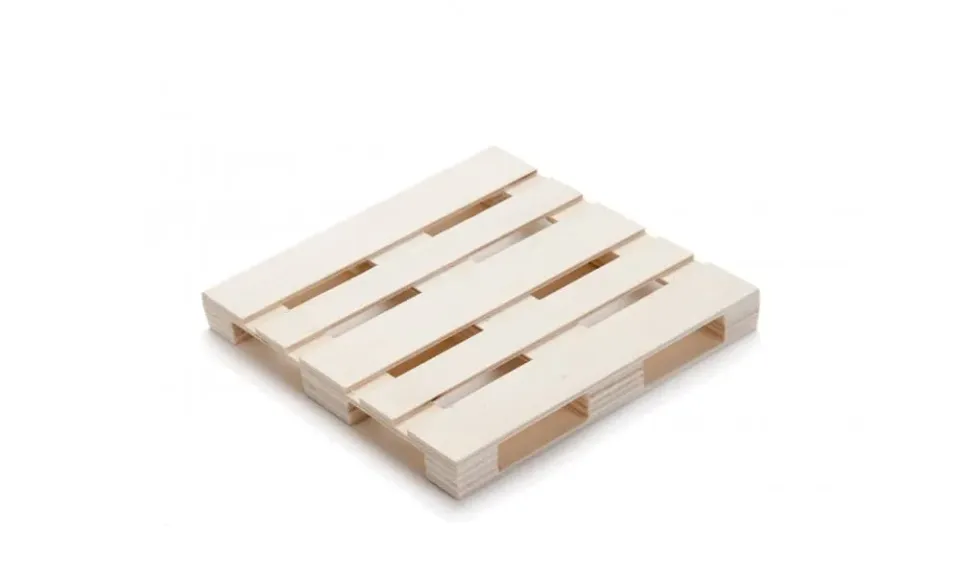 Showbar Mini Pallet vassoio legno 12x12 cm 5 pezzi