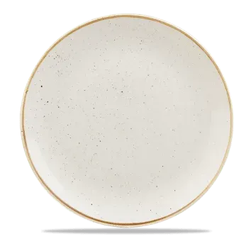 Churchill Stonecast Bianco Puntinato Piatto Piano 28,8 cm 6 pz