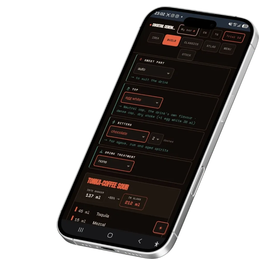 Cocktail Ceremony Bartender Tool Pro app 30 giorni