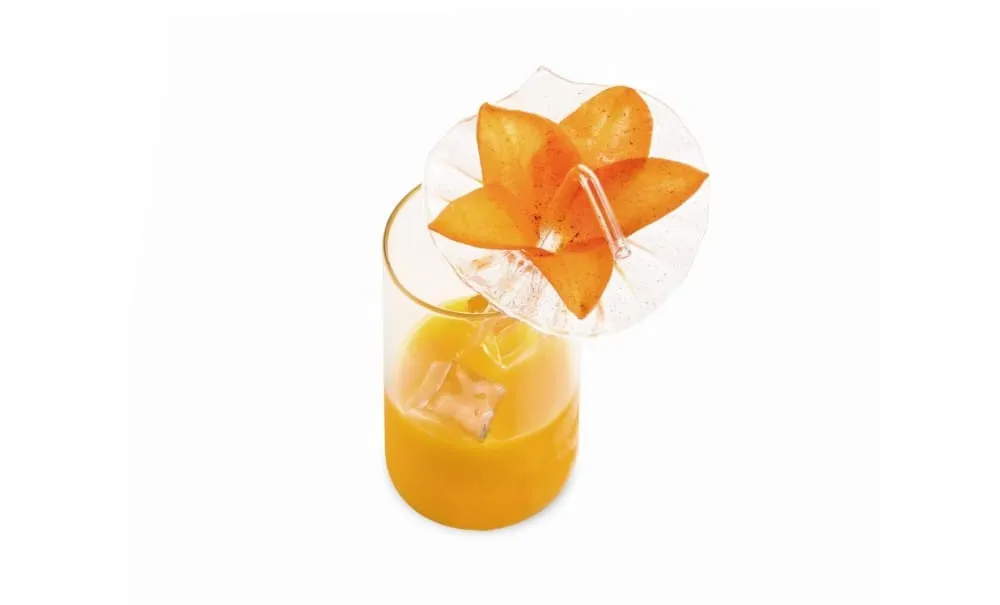 Showbar Hibiscus cannuccia vetro 30cm riutilizzabile