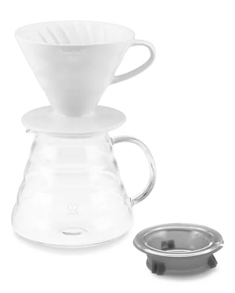 TI AMO Coffee Tools dripper ceramica bianco 2-4 tazze filtro