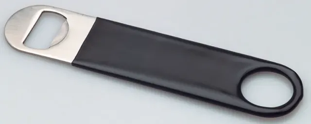 Showbar apribottiglie 18 cm nero gommato bar