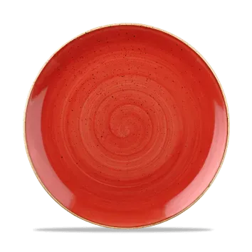 Stonecast Rosso Puntinato Piatto Piano 26 cm 6pz